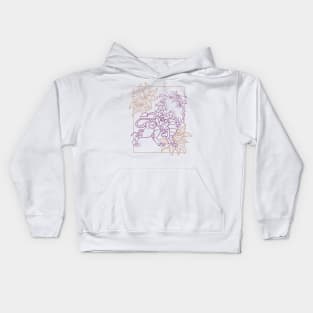 Leo Zodiac Majesty Art Kids Hoodie